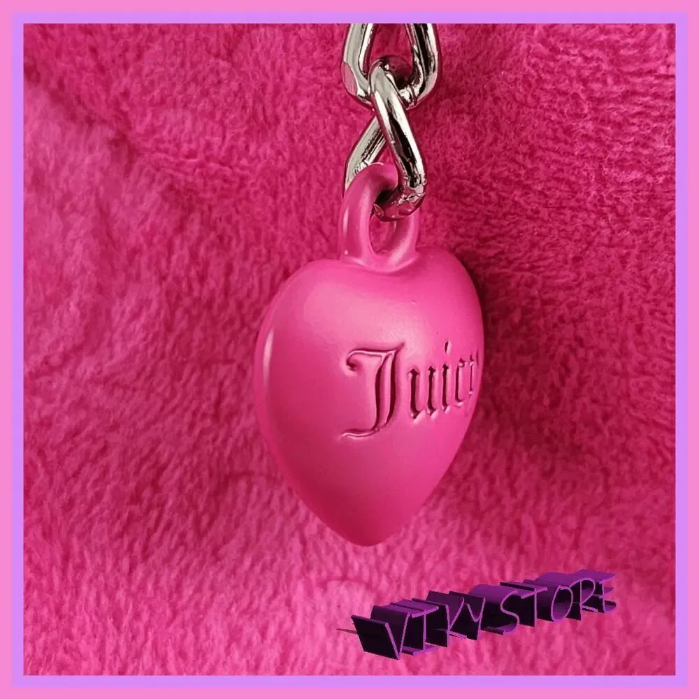 💕 NWT Juicy Couture Pink Velvet Cosmetic Bag Set w/ Brush Holder #7195 💕